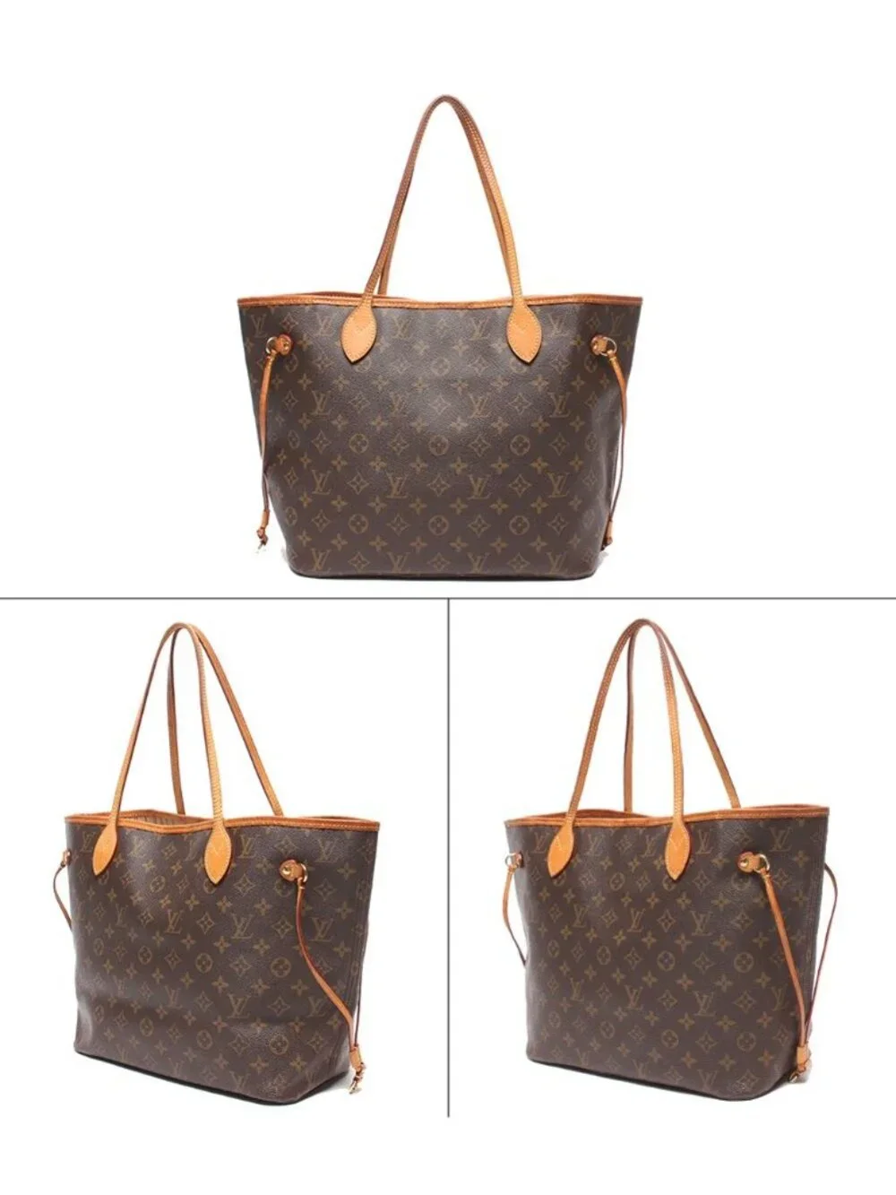 Louis Vuitton Tote Shoulder Bag Neverfull MM Monogram